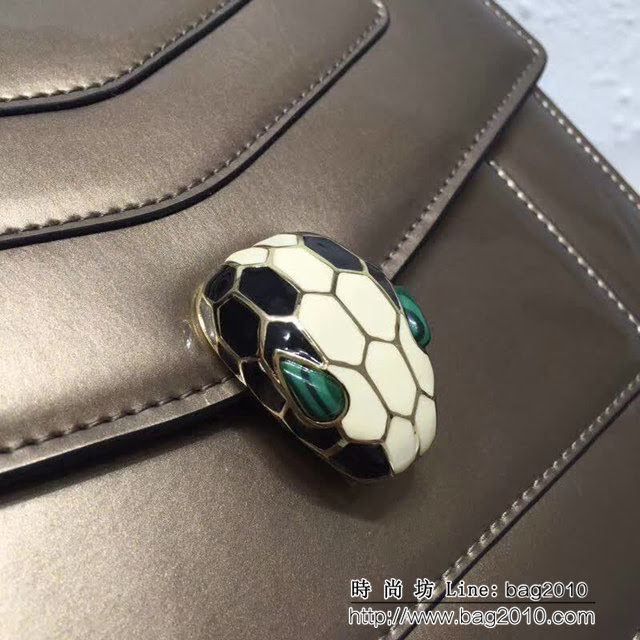 BVLGARI寶格麗 專櫃新款 蛇頭扣環 漆皮手提肩背斜挎包 可拆卸肩帶 38329 FYD1395